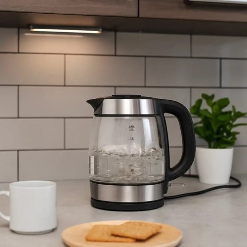 Електрочайник MS-7946 зі скляним корпусом та LED-підсвіткою, 1,7 л, 2200 Вт