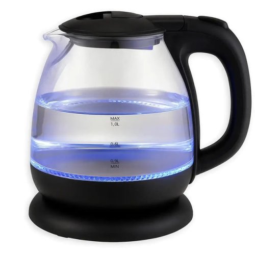Скляний електрочайник MS-7910 1 л з LED-підсвіткою, 1650 Вт