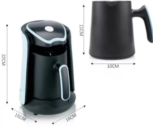 Кавоварка настільна MS-102S (R.102S) 300 мл, 600 Вт — швидке приготування меленої кави