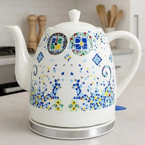 Керамічний електрочайник MS-7837 1,4 л 1000 Вт з автовимкненням, стильний дизайн