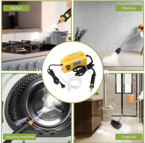 Портативний пароочисник для дому 1500 Вт + мийка високого тиску для меблів і поверхонь