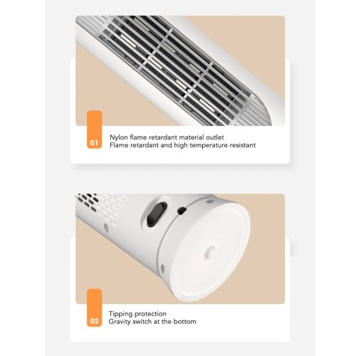 Тепловентилятор для дому FL-2564, електрообігрівач 1200 Вт