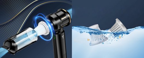 Мініпилосос HL-138 портативний компактний для авто, дому та офісу