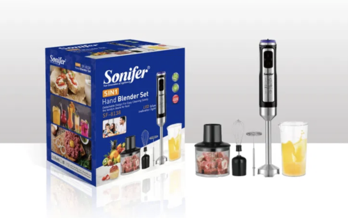 Ручний блендер Sonifer SF-8138 5в1: набір із насадками