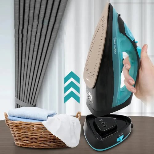 Безпровідна парова праска MS-1210B 2400W з вертикальним відпарюванням для дому