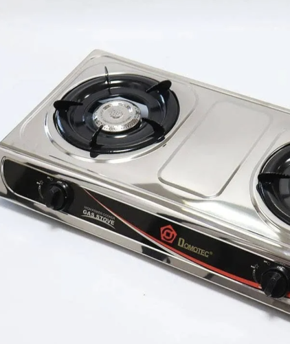Настільна газова плита MS 6606 на 2 конфорки, нержавіюча сталь