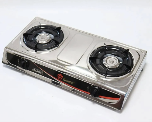 Настільна газова плита MS 6606 на 2 конфорки, нержавіюча сталь