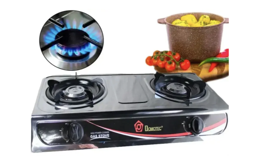 Настільна газова плита MS 6606 на 2 конфорки, нержавіюча сталь