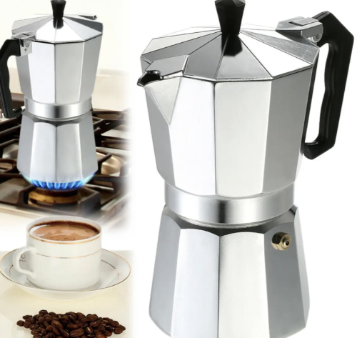 Гейзерна кавоварка UNIQUE UN-1911 для дому, 3 порції, 135 мл