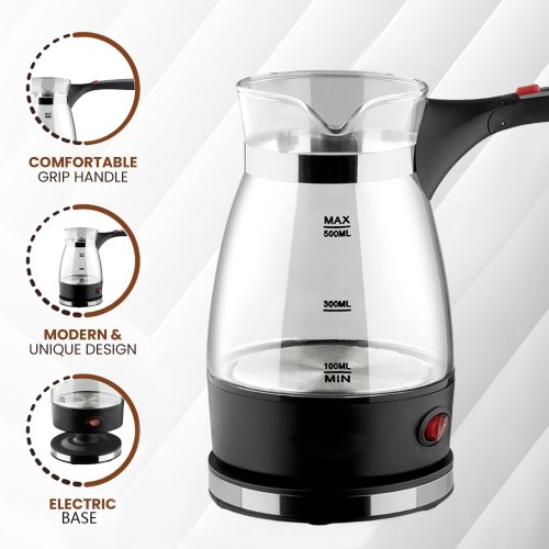 Електрична кавоварка R-128 0,5 л, 600 Вт — компактна для дому