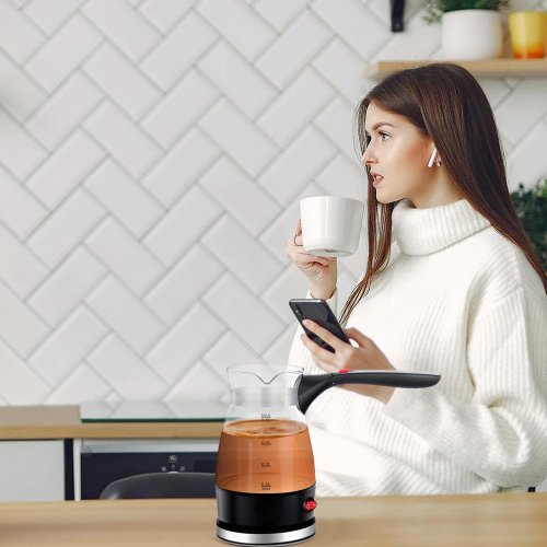 Електрична кавоварка R-128 0,5 л, 600 Вт — компактна для дому