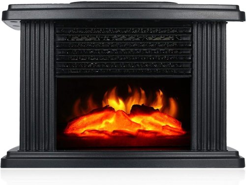 Портативний міні-обігрівач-камін Flame Heater для дому з ефектом полум’я