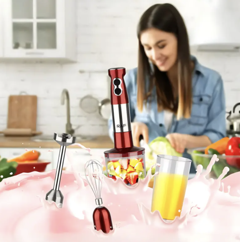 Занурювальний блендер RAF R-296 4-в-1, 1000 Вт, для дому та кухні