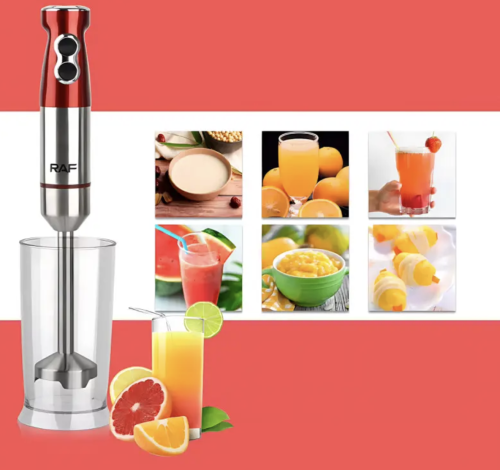 Занурювальний блендер RAF R-296 4-в-1, 1000 Вт, для дому та кухні
