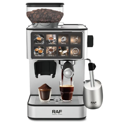 Кавоварка 2-в-1 RAF R.0206 1,8 л автоматична з капучинатором для свіжомеленої кави щодня