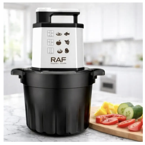 Кухонний комбайн RAF R.7731 з нерж. сталі, чаша 8 л, подрібнювач