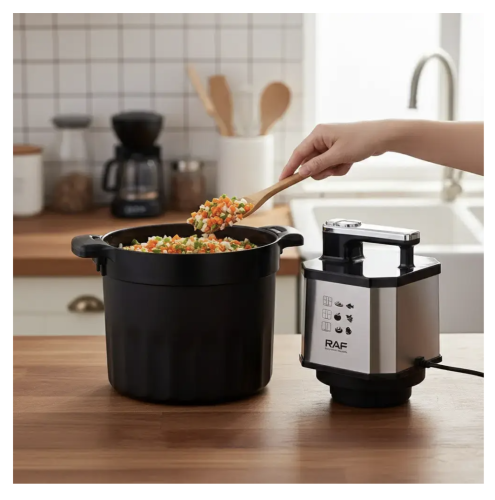 Кухонний комбайн RAF R.7731 з нерж. сталі, чаша 8 л, подрібнювач