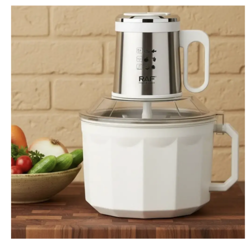 Кухонний комбайн RAF R.7730 (подрібнювач), нерж. сталь, чаша 5 л, 500 Вт