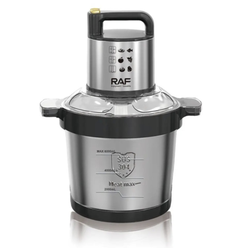Кухонний комбайн‑подрібнювач RAF R.7735, нержавіюча сталь, чаша 6 л