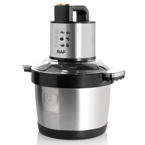 Кухонний комбайн‑подрібнювач RAF R.7735, нержавіюча сталь, чаша 6 л