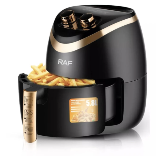 Аерофритюрниця RAF R.5232B 5,8 л — фритюрниця без олії для смачної та корисної їжі