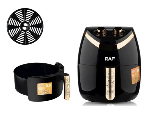 Аерофритюрниця RAF R.5232B 5,8 л — фритюрниця без олії для смачної та корисної їжі