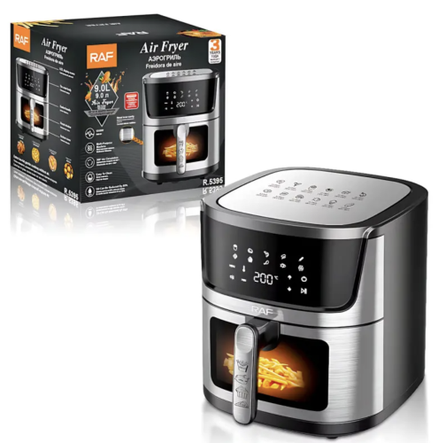 Аерофритюрниця RAF R.5395 9 л, 1950 Вт — фритюрниця для зручного приготування вдома