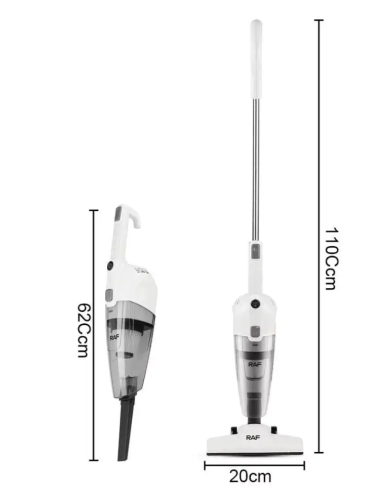 Ручний колбовий вертикальний пилосос RAF R.8711B для дому, вакуумний