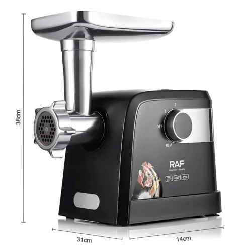 М’ясорубка настільна RAF R.3362 1000 Вт, сталеве лезо, для кухні