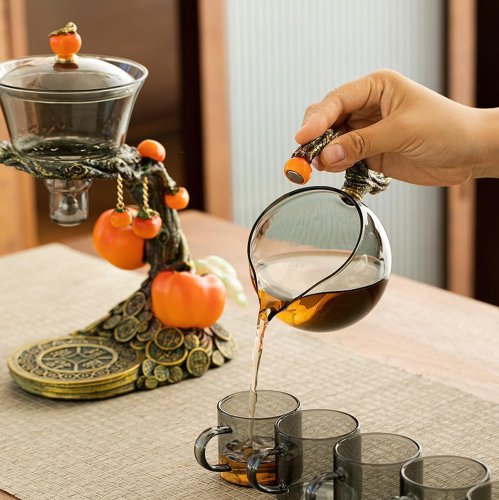 Чайник-заварник H1214 з магнітним дозатором, «ледачий» чайний сервіз «хурма» для дому