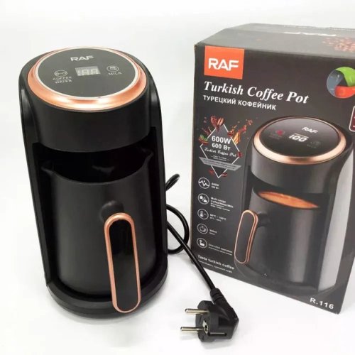 Електрична кавоварка-турка Domotec R-116 для меленої кави, 600W, 300 мл (дім/офіс)