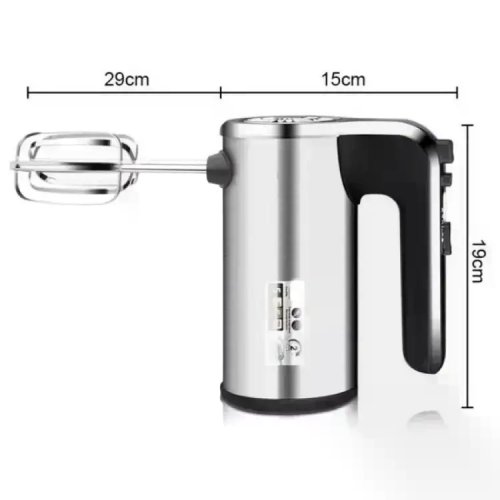 Ручний електроміксер DOMOTEC MS-R-6693 600W для збивання та змішування, насадки для тіста й крему