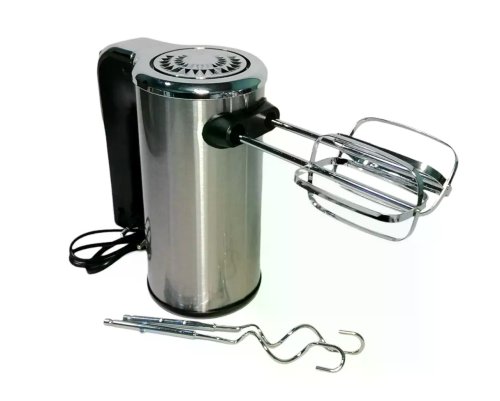 Ручний електроміксер DOMOTEC MS-R-6693 600W для збивання та змішування, насадки для тіста й крему