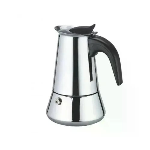 Гейзерна кавоварка UNIQUE UN-1903, 405 мл, на 9 чашок, нерж. сталь, бакелітова ручка