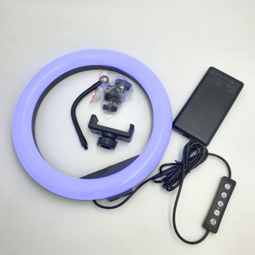 Світлодіодне RGB селфі-кільце MJ33 для фото/відео, 33 см