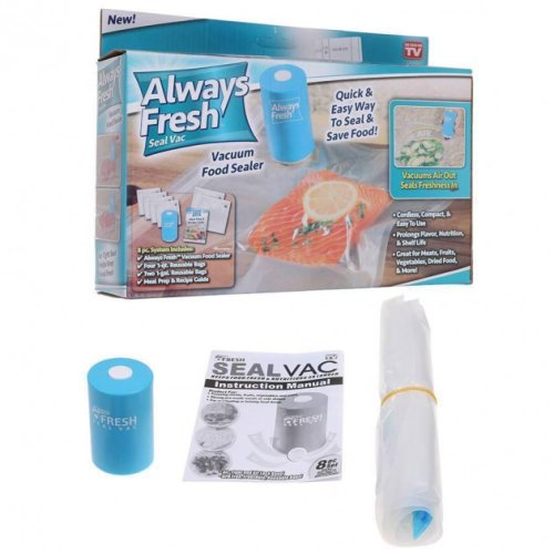 Побутовий міні вакууматор Always Fresh Vacuum Sealer для вакуумного пакування їжі