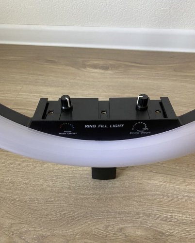 Світлодіодна кільцева RGB-лампа для селфі 45 см з пультом і сумкою (MJ18)