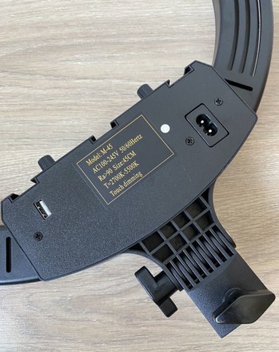 Світлодіодна кільцева RGB-лампа для селфі 45 см з пультом і сумкою (MJ18)