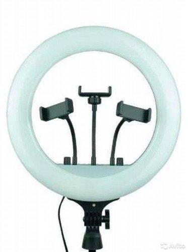 Кільцева RGB LED селфі-лампа 36 см з пультом керування MJ36