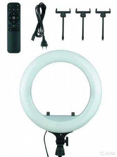 Кільцева RGB LED селфі-лампа 36 см з пультом керування MJ36