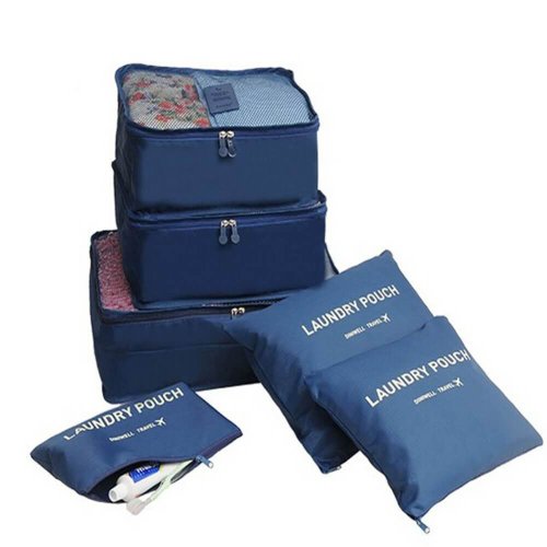 Набір органайзерів для речей Laundry Pouch — 6 сумочок на застібках-блискавках