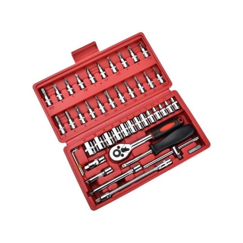 Набір автоінструментів і ключів професійний, 46 предметів