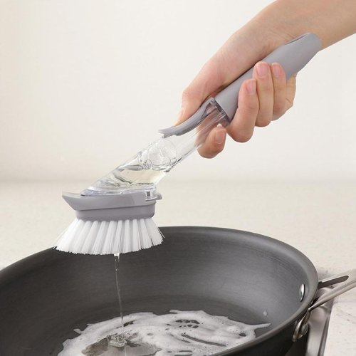 Багатофункціональна щітка Decontamination Wok Brush для миття й чищення з дозатором мийного засобу