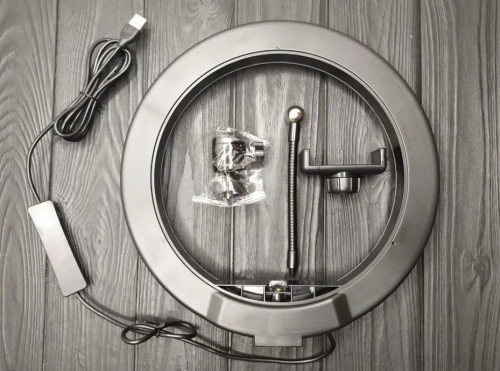 Кільцева RGB селфі-лампа 26 см з пультом керування MJ26