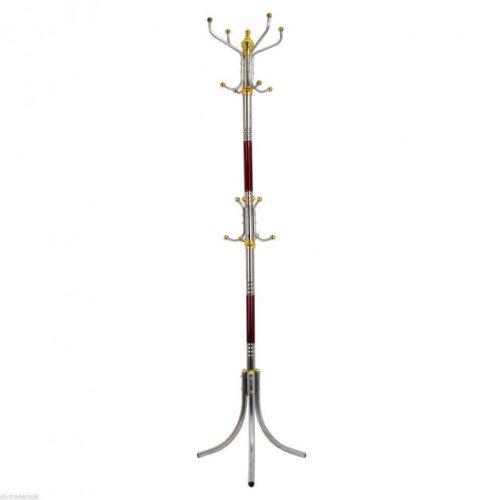 Підлогова вішалка-тринога для верхнього одягу в передпокій, стійка на 16 гачків