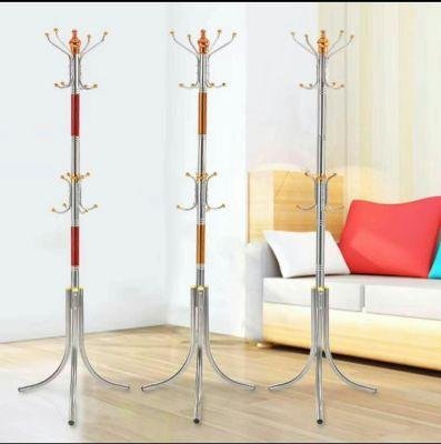 Підлогова вішалка-тринога для верхнього одягу в передпокій, стійка на 16 гачків