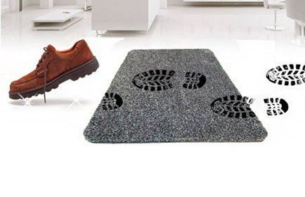 Clean Step Mat супервбираючий придверний килимок для взуття та підлоги, 70×45 см