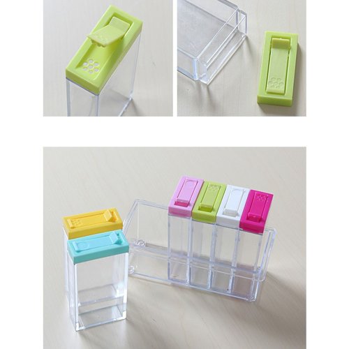 Набір для спецій на підставці Seasoning Six Piece Set: 6 баночок, кухонна спецівниця, екопластик