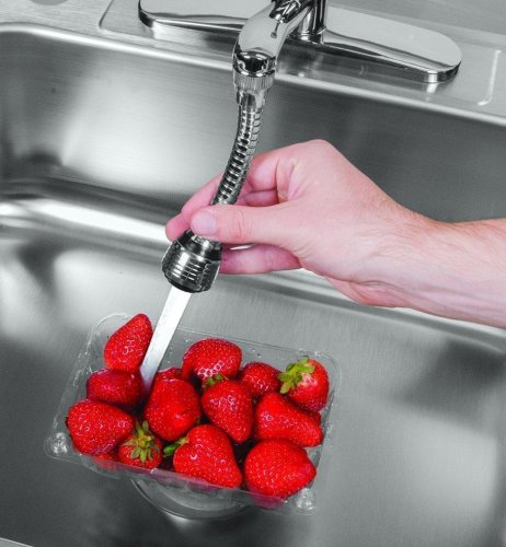 Водозберігаюча насадка-аератор Turbo Flex 360° на кран для економії води