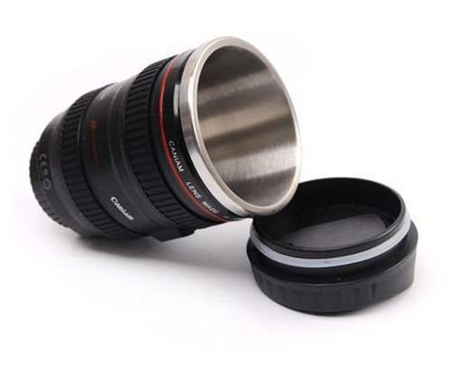 Термочашка-об’єктив CANON з кришкою, кружка у вигляді фотооб’єктива
